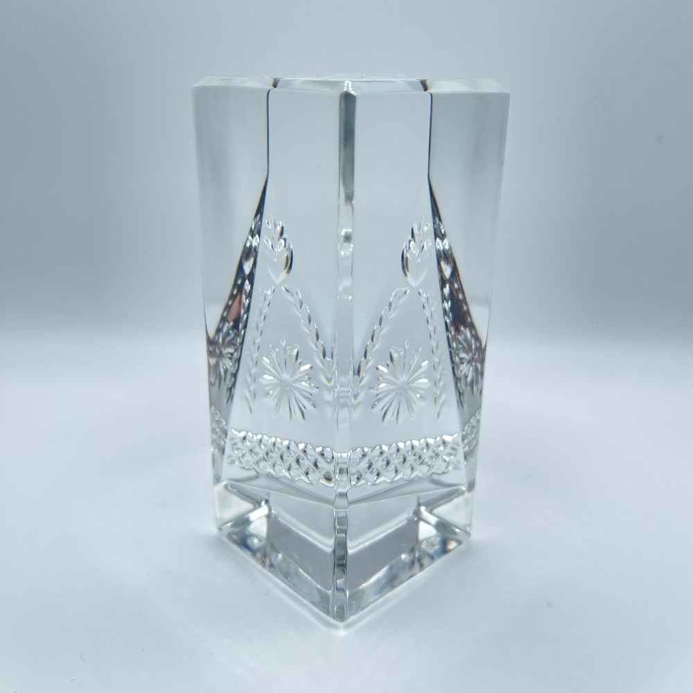 Waterford Crystal 2001 Hope For Abundance Prism Paperweight Times Square Logo
